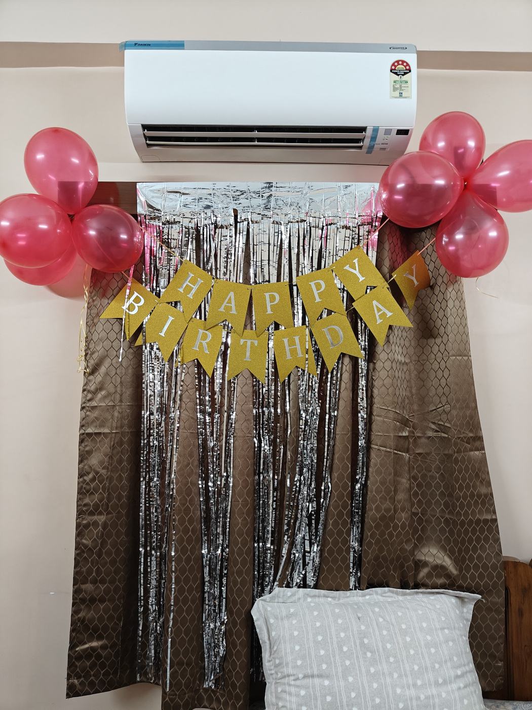 Balloons and a Happy Birthday banner for the team, 4 Sep 2026