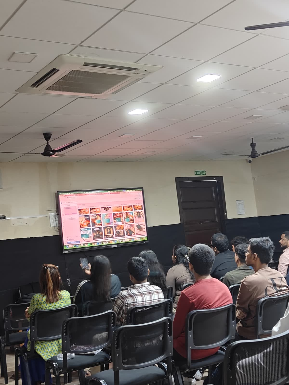 Students following along at Burhani College