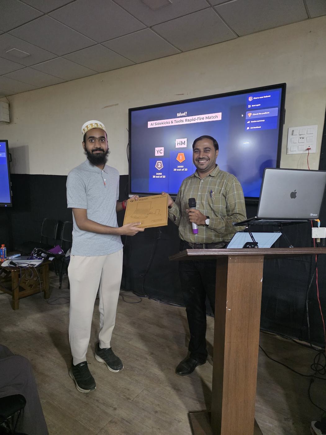 Another certificate handed over at the close