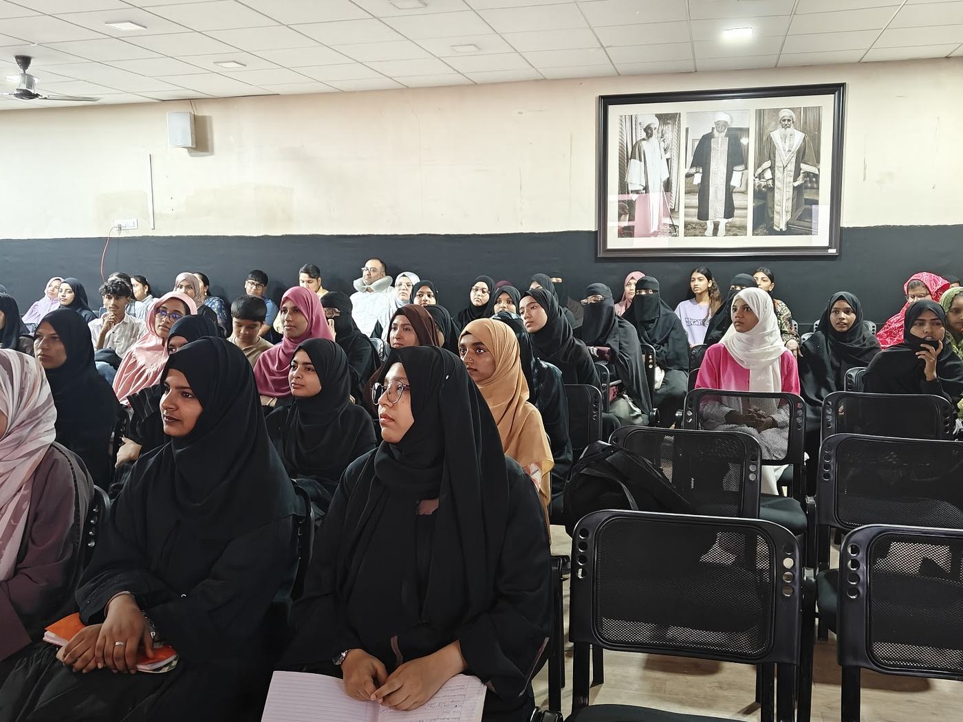 Students filling the hall on another day of the bootcamp