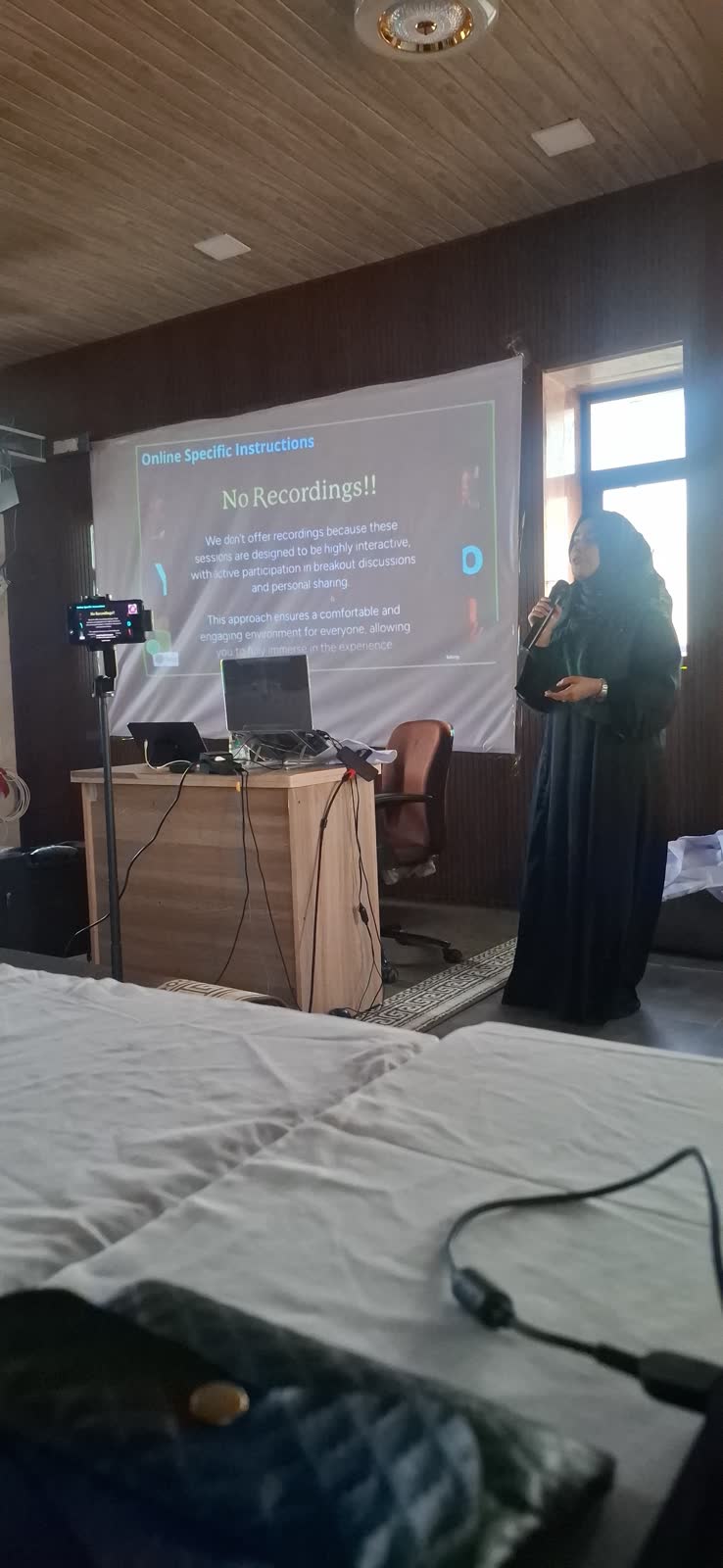 A session on day two of the graduation weekend