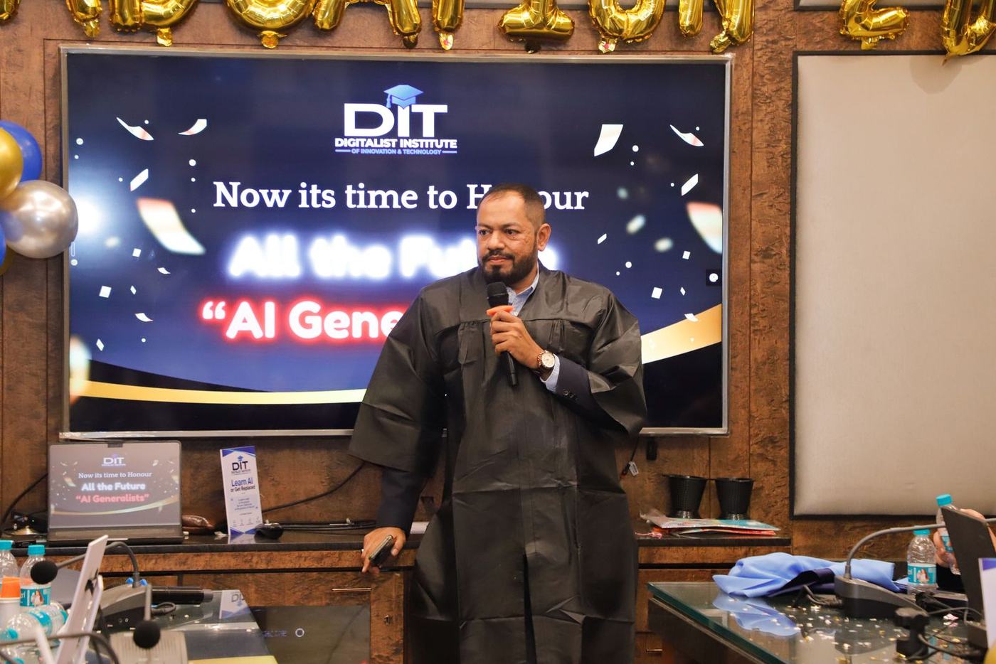 On screen: now it's time to honour all the future AI Generalists